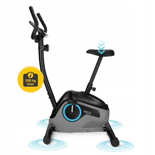 Велотренажер магнітний 4FIZJO Active+ Black/Blue