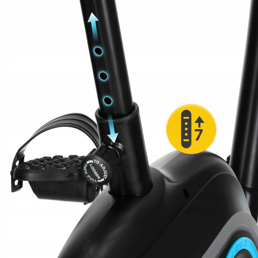 Велотренажер магнітний 4FIZJO Active+ Black/Blue