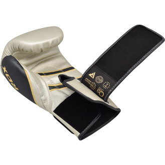 Боксерські рукавиці RDX Leather Pearl White 14 ун