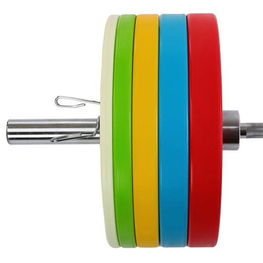 Диски бамперные олимпийские LiveUp LP8027 51 мм 5-10-15-20-25 кг