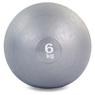 Мяч слэмбол для кроссфита и тренировок Record Slam Ball FI-5165-6 6 кг серый