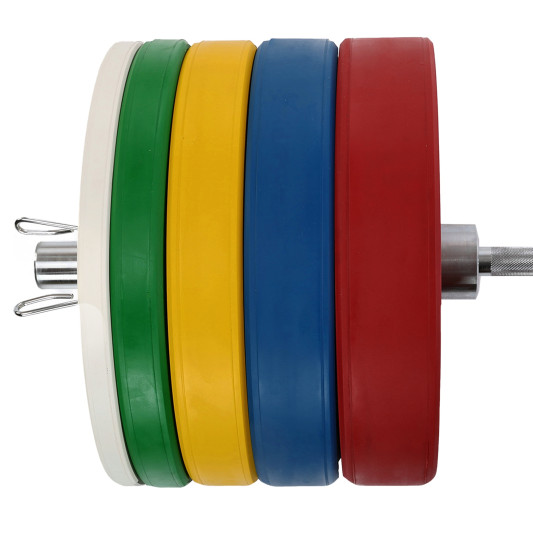 Диски бамперные олимпийские LiveUp LP8332 51 мм 5-10-15-20-25 кг