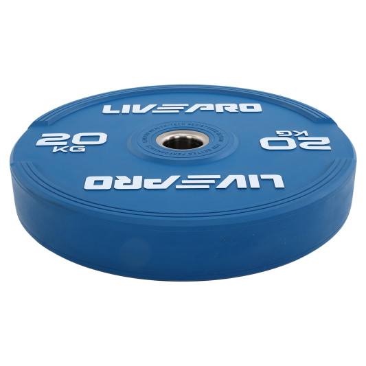 Диски бамперные олимпийские LiveUp LP8332 51 мм 5-10-15-20-25 кг