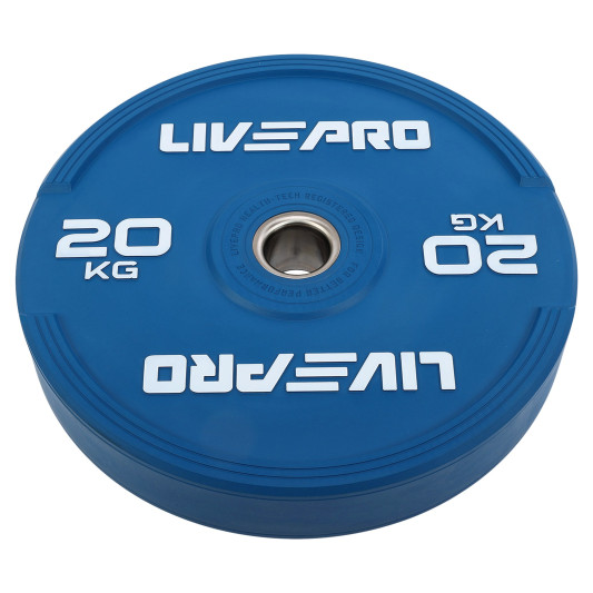 Диски бамперные олимпийские LiveUp LP8332 51 мм 5-10-15-20-25 кг