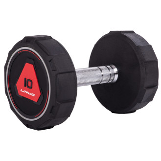 Гантельный ряд 10-30 кг Цельные профессиональные LI NUO RED 9 шт
