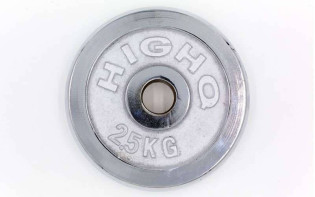 Блины (диски) хромированные d-30 мм HIGHQ SPORT ТА-1451 2.5кг