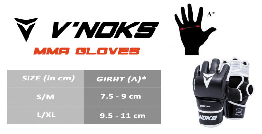 Перчатки MMA V`Noks Aria White S/M