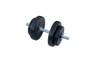 Композитная гантель RN-Sport 8.5 кг с хром грифом