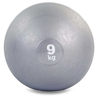 Мяч медицинский для кроссфита Slam Ball FI-5165-9 9 кг серый
