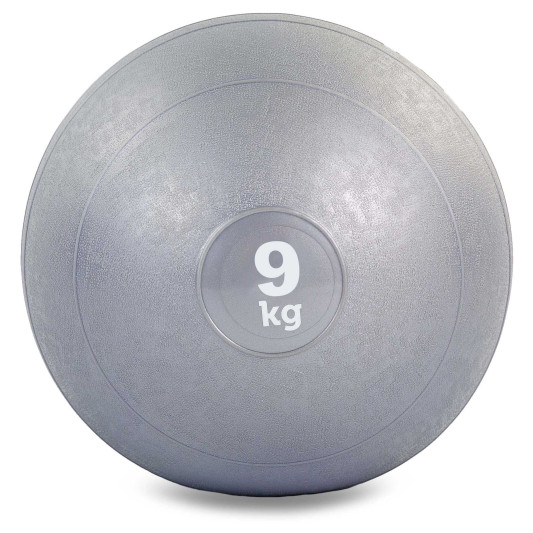 М'яч медичний для кросфіту Slam Ball FI-5165-9 9 кг сірий
