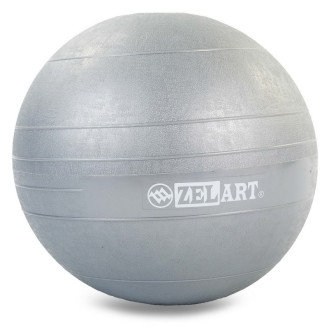 Мяч медицинский для кроссфита Slam Ball FI-5165-9 9 кг серый