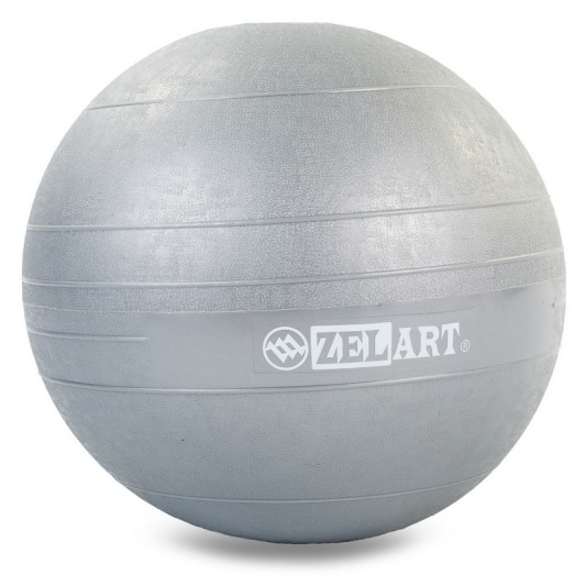 М'яч медичний для кросфіту Slam Ball FI-5165-9 9 кг сірий
