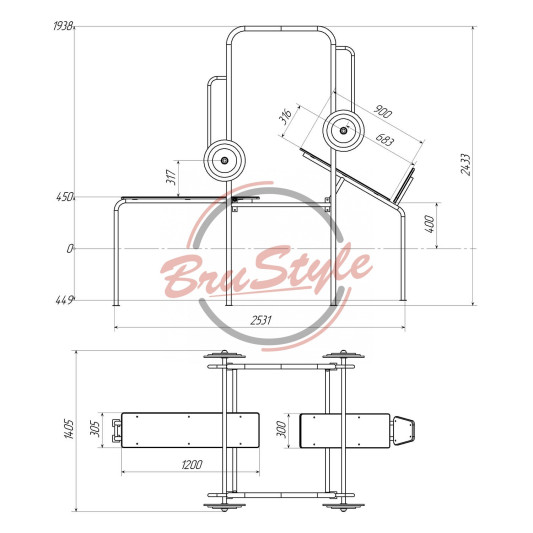 Стенд для жиму комбінований SG138