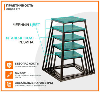Тумба для запрыгивания 90 см, для кроссфита
