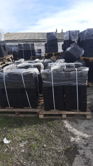 Ластівчин хвіст, гумове покриття 500х500х20 Горяче пресування