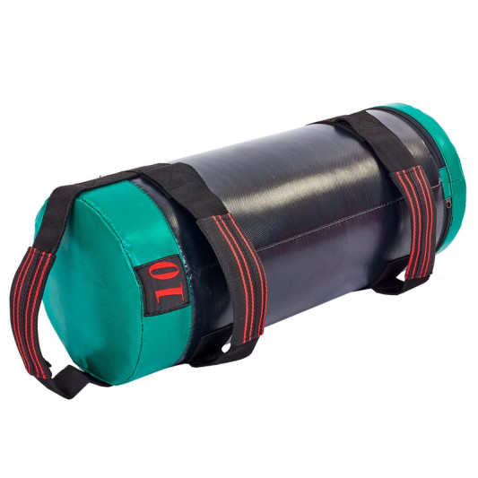 Мешок для кроссфита и фитнеса FI-6574-10 10 кг черный-зеленый