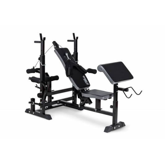 Набір Strong 83 кг залізні диски, грифи + лава TX-075 з тягою