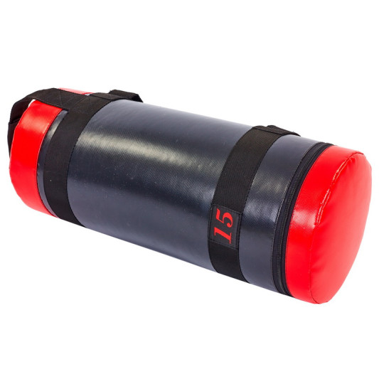 Мешок для кроссфита и фитнеса FI-6574-15 15 кг черный-красный