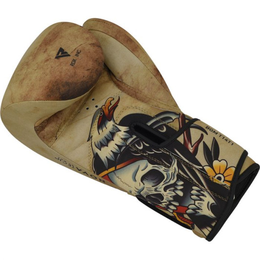 Боксерські рукавиці RDX T14 HARRIER Brown Tattoo 12 ун