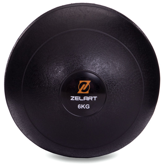 Мяч медицинский для кроссфита Slam Ball FI-2672-6 6 кг черный