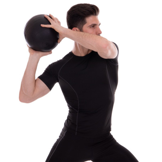 Мяч медицинский для кроссфита Slam Ball FI-2672-6 6 кг черный