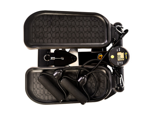 Степпер 2в1 BS-9003 Twist DUO черный-желтый