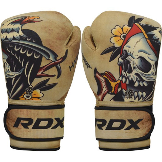 Боксерські рукавиці RDX T14 HARRIER Brown Tattoo 14 ун