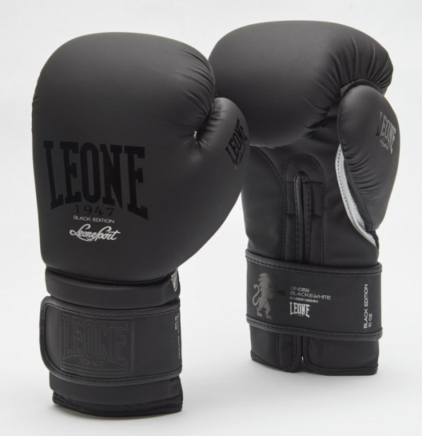 Боксерські рукавиці Leone Mono Black 10 ун