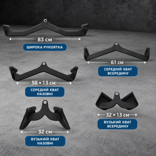 Набор неопреновых рукояток для тяги (бампер) Fitnessport МВ-20