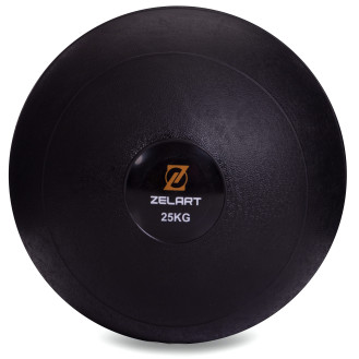 М'яч-слембол для кросфіту Slam Ball FI-2672-25 25 кг чорний