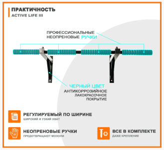 Турник настенный Active Life III