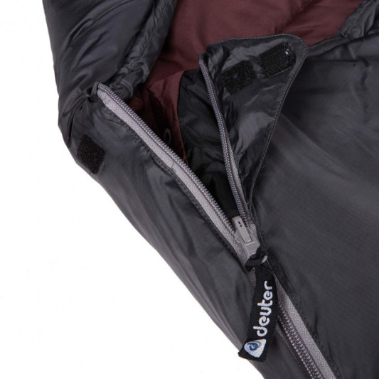 Спальний мешок DEUTER Orbit +5° SL Right granite-aubergine