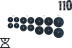 Набір дисків 110 кг (4х2.5, 4х5, 4х10, 2х20) на гриф 25, 30, 50 мм