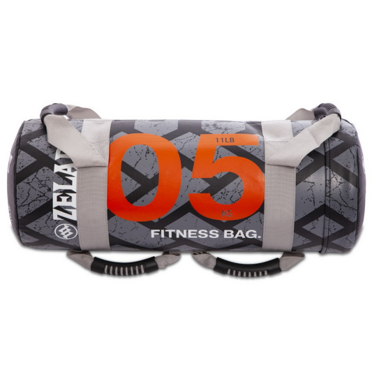 Мешок для кроссфита и фитнеса Power Bag FI-0899-5 5 кг черный-оранжевый