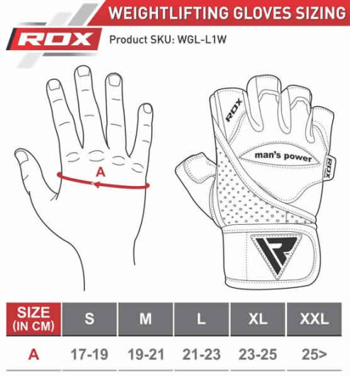 Перчатки для залу RDX Pro Lift Gel 2XL