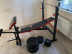 Скамья для жима ReadMeBlack + Штанга 75 кг с гантелями 2х20 кг RN-Sport