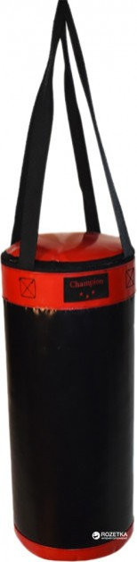 Мішок боксерський Champion 56 х 25 (ПВХ) чорний-червоний